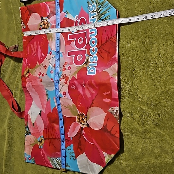 Floral Large Reusable Plastic Cloth Shopping Bags Reseller Groceries Bins REC - Picture 4 of 8